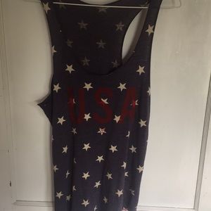 Boutique NWOT racerback USA tank
